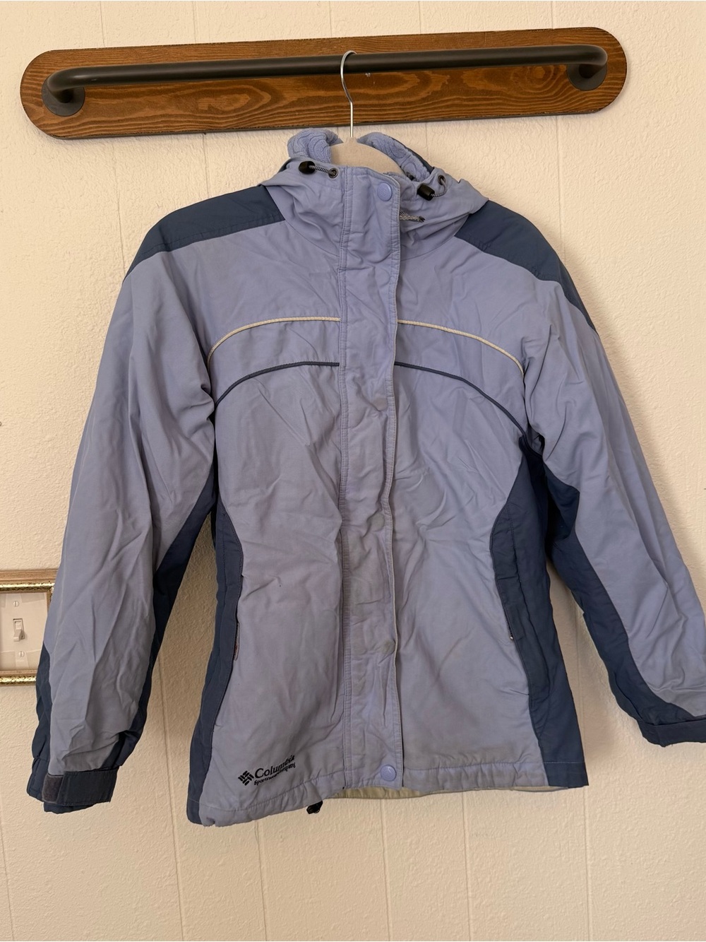 COLUMBIA Women's Ski
Jacket Coat Lined Blue Purple Small